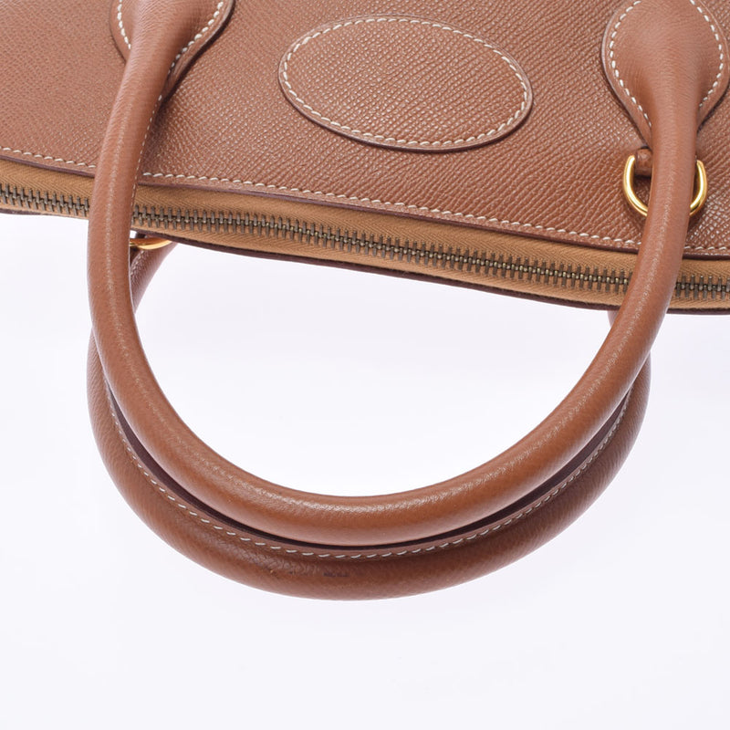 HERMES Hermes Bored 37 Gold Gold Bracket ○ X engraved (around 1994) Ladies Kushbell Handbag B Rank used Ginzo