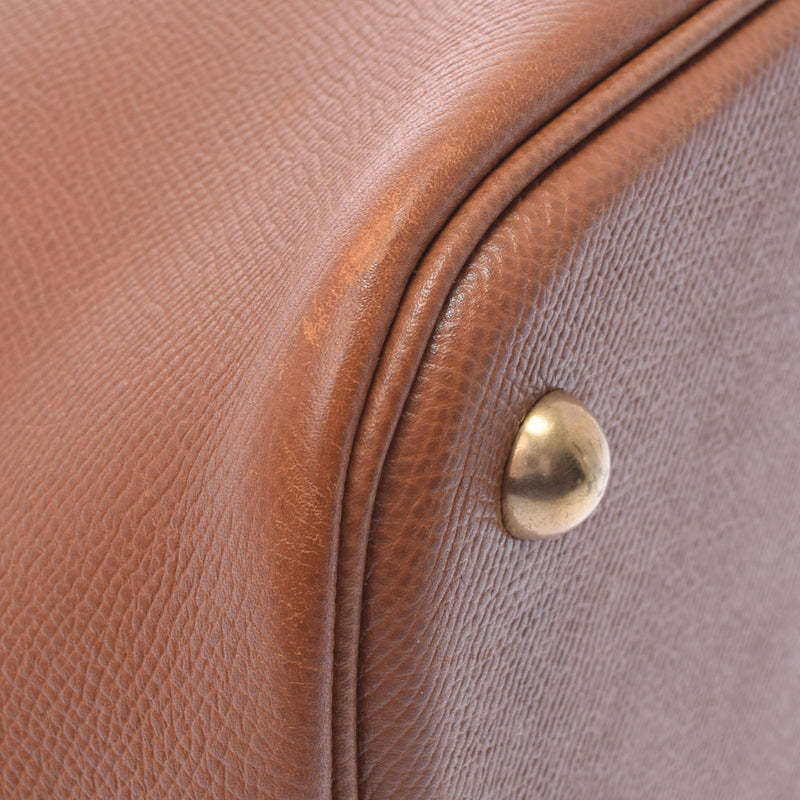 HERMES Hermes Bored 37 Gold Gold Bracket ○ X engraved (around 1994) Ladies Kushbell Handbag B Rank used Ginzo