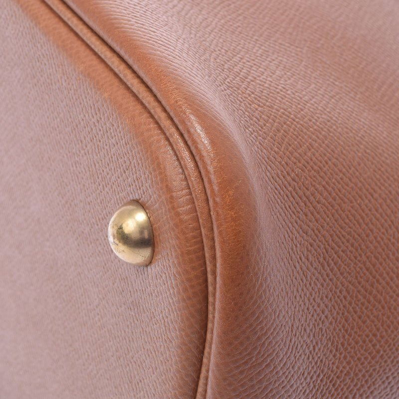 HERMES Hermes Bored 37 Gold Gold Bracket ○ X engraved (around 1994) Ladies Kushbell Handbag B Rank used Ginzo