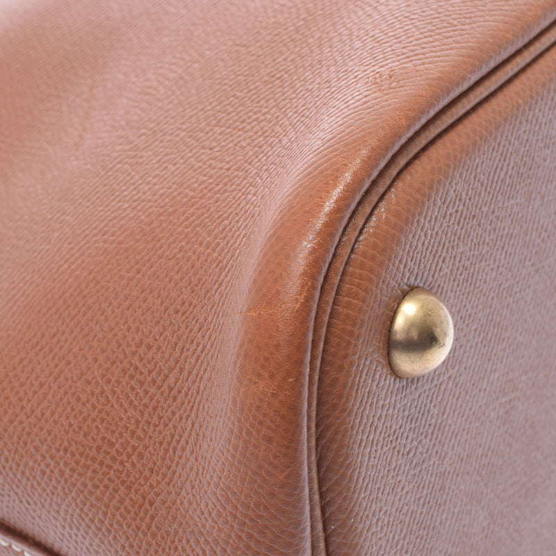 HERMES Hermes Bored 37 Gold Gold Bracket ○ X engraved (around 1994) Ladies Kushbell Handbag B Rank used Ginzo