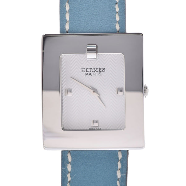 HERMES Hermes Belt Watch BE1.210 Ladies SS/Leather Watch Quartz White Dial A Rank used Ginzo