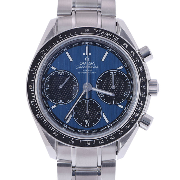 Omega Omega Speed ​​Master Racing 326.30.40.50.03.001 Men's SS Watch Automatic Blue Dial A Rank used Ginzo
