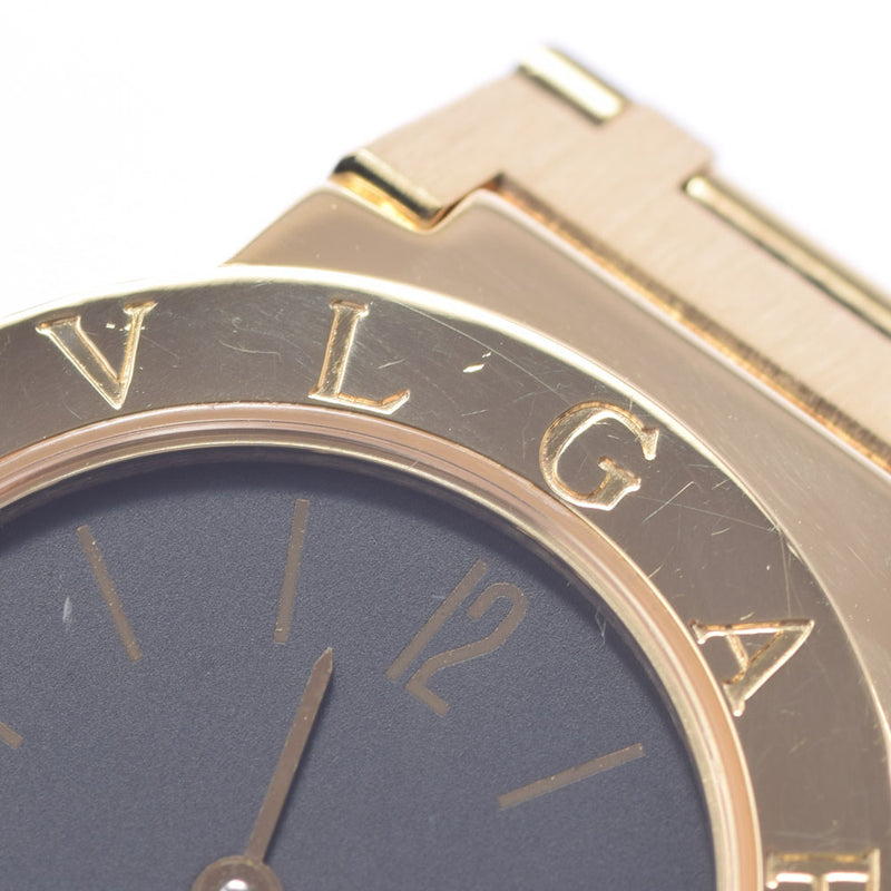 BVLGARI Bulgari Bulgari Bulgari Bulgari 26 BB26GGD Ladies YG Watch Quartz Black Dial A Rank Used Ginzo