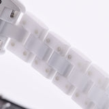 CHANEL Chanel J12 29mm 8P Diamond H2570 Ladies White Ceramic/SS Watch Quartz Shell Dial AB Rank Used Ginzo