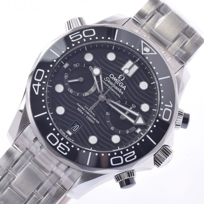 OMEGA Omega Sea Master Diver 300m Chronograph 210.30.44.51.01.001 Men's SS Watch Automatic Black Dial New Ginzo