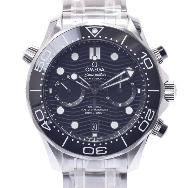 OMEGA Omega Sea Master Diver 300m Chronograph 210.30.44.51.01.001 Men's SS Watch Automatic Black Dial New Ginzo