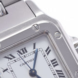 Cartier Cartier Santo Sugarbe SM Antique Dial Classic Ladies SS Watch Automatic White Dial A Rank used Ginzo