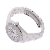 CHANEL Chanel Chanel J12 33mm Bezel Diamond H0967 Ladies White Ceramic/SS Watch Quartz White Dial A Rank Used Ginzo