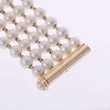 CHANEL Chanel Mademoiselle Pearl Bracelet H0007 Ladies YG Watch Quartz White Dial A Rank used Ginzo