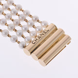 CHANEL Chanel Mademoiselle Pearl Bracelet H0007 Ladies YG Watch Quartz White Dial A Rank used Ginzo