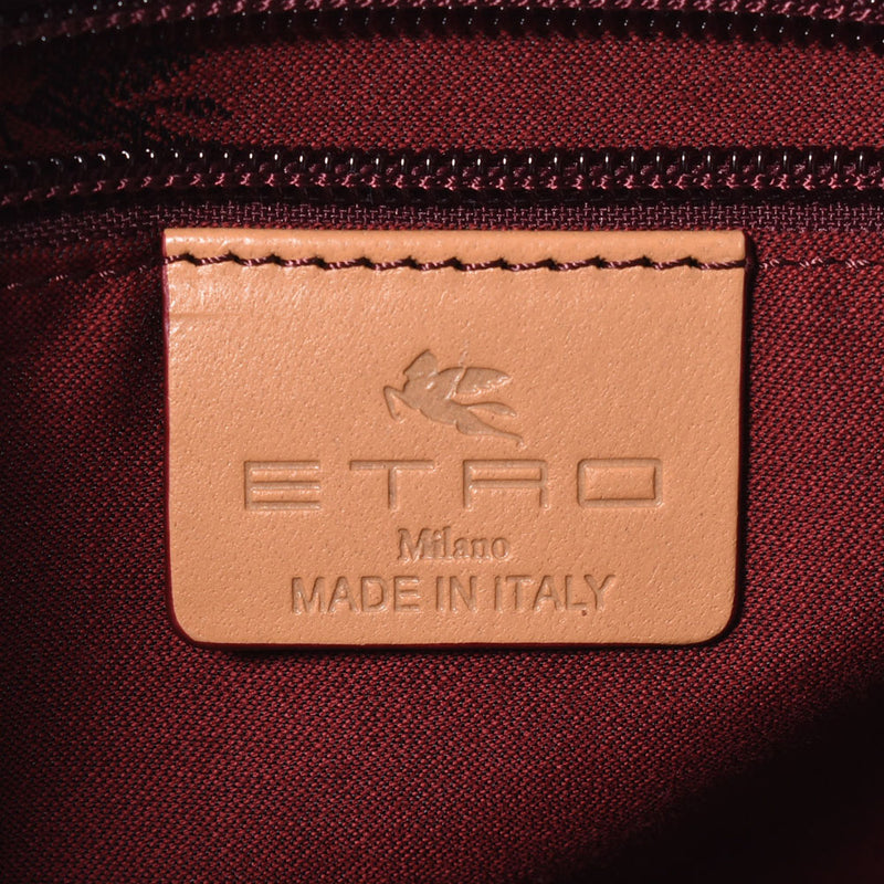 [Mother's Day 50,000 or less] Ginzo Used ETRO Etrapay's Pattern OH666 Multicolor PVC Shoulder Bag