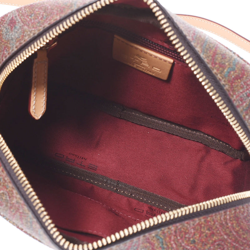 [Mother's Day 50,000 or less] Ginzo Used ETRO Etrapay's Pattern OH666 Multicolor PVC Shoulder Bag