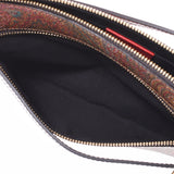 Ginzo used ETRO Etro Paisley Pattern 1I147 Brown/Multicolor PVC Shoulder Bag [Mother's Day 50,000 or less]