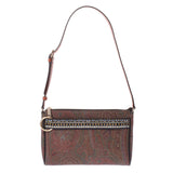 Ginzo used ETRO Etro Paisley Pattern 1I147 Brown/Multicolor PVC Shoulder Bag [Mother's Day 50,000 or less]