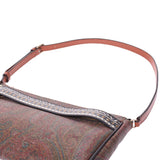 Ginzo used ETRO Etro Paisley Pattern 1I147 Brown/Multicolor PVC Shoulder Bag [Mother's Day 50,000 or less]