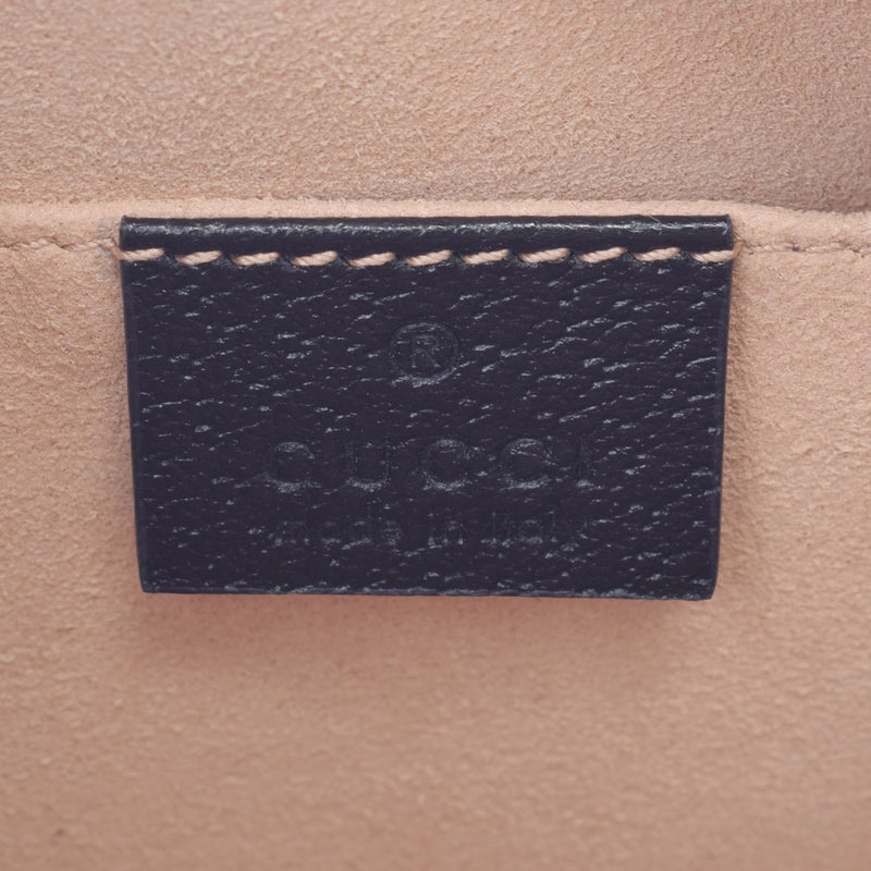 Gucci Gucci Offidia肩带小型黑色517350女士小牛肩袋A级使用Ginzo