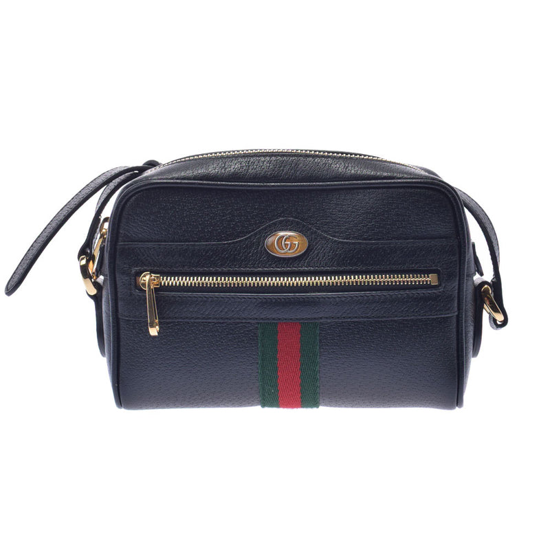 GUCCI グッチ オフィディア ショルダーバッグ ミニ 黒 517350 レディース カーフ ショルダーバッグ Aランク 中古 銀蔵