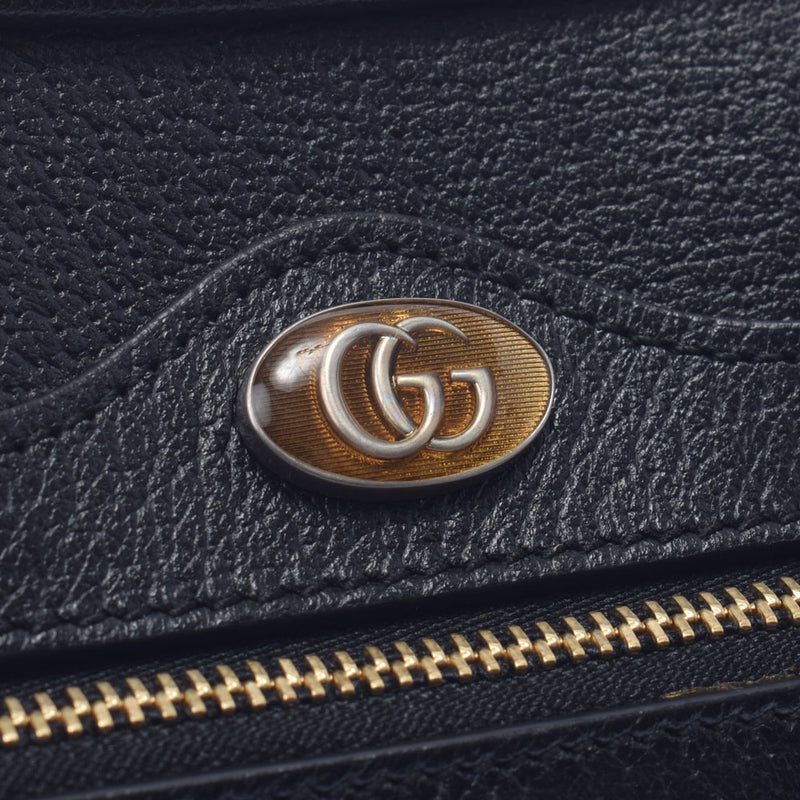 Gucci Gucci Offidia肩带小型黑色517350女士小牛肩袋A级使用Ginzo