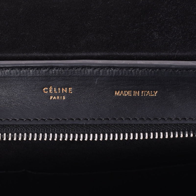 CELINE セリーヌ トラペーズ 2WAY 赤/黒/白 レディース カーフ ハンドバッグ Bランク 中古 銀蔵