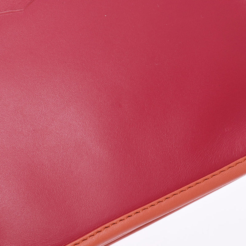 LOEWE Loewe Bicolor Pink/Orange Ladies Calf Shoulder Bag A Rank used Ginzo