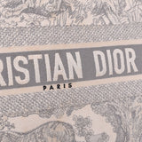 克里斯蒂安·迪奥（Christian dior Christian Dior）书籍手提袋灰色/白色男女通用帆布手提袋B级二手Ginzo