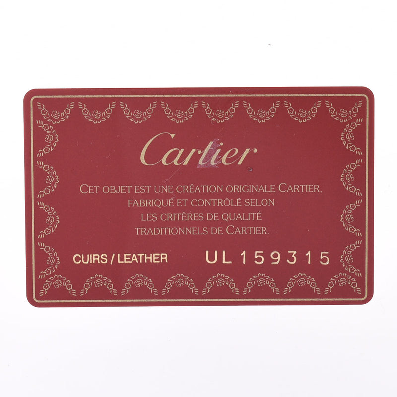 CARTIER カルティエ マルチェロ 黒 レディース カーフ ハンドバッグ Aランク 中古 銀蔵