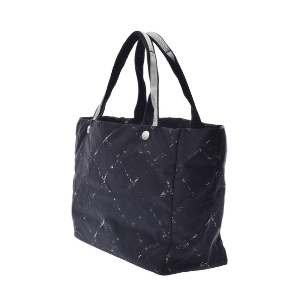 CHANEL Chanel Travel Line Tote PM Black Ladies Nylon Handbag AB Rank Used Ginzo
