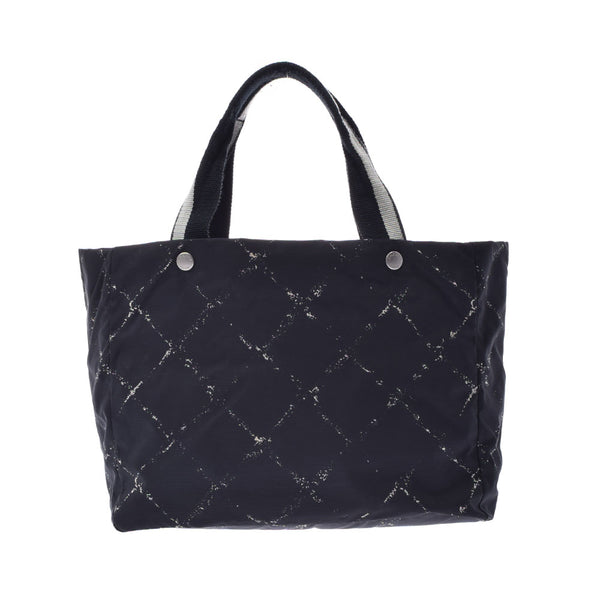 CHANEL Chanel Travel Line Tote PM Black Ladies Nylon Handbag B Rank used Ginzo