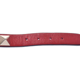 Valentino Valentino Rock Studs Red Unisex Calf Bracelet A Rank used Ginzo