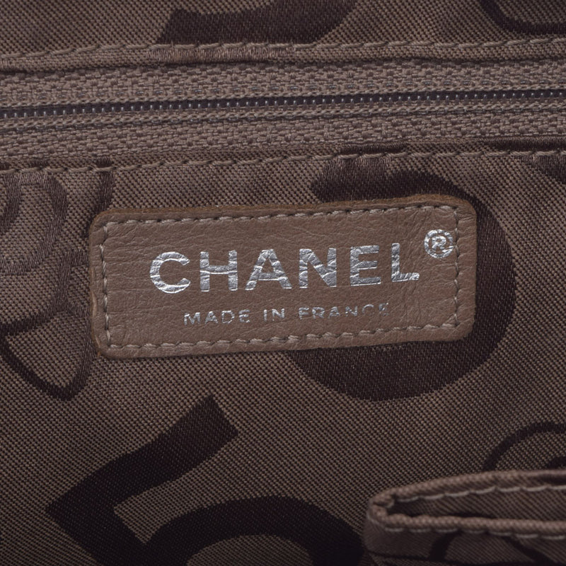 香奈儿香奈儿（Chanel Chanel Chanel）女士链链深棕色银色支架女士拉姆皮肤肩袋B等级用ginzo