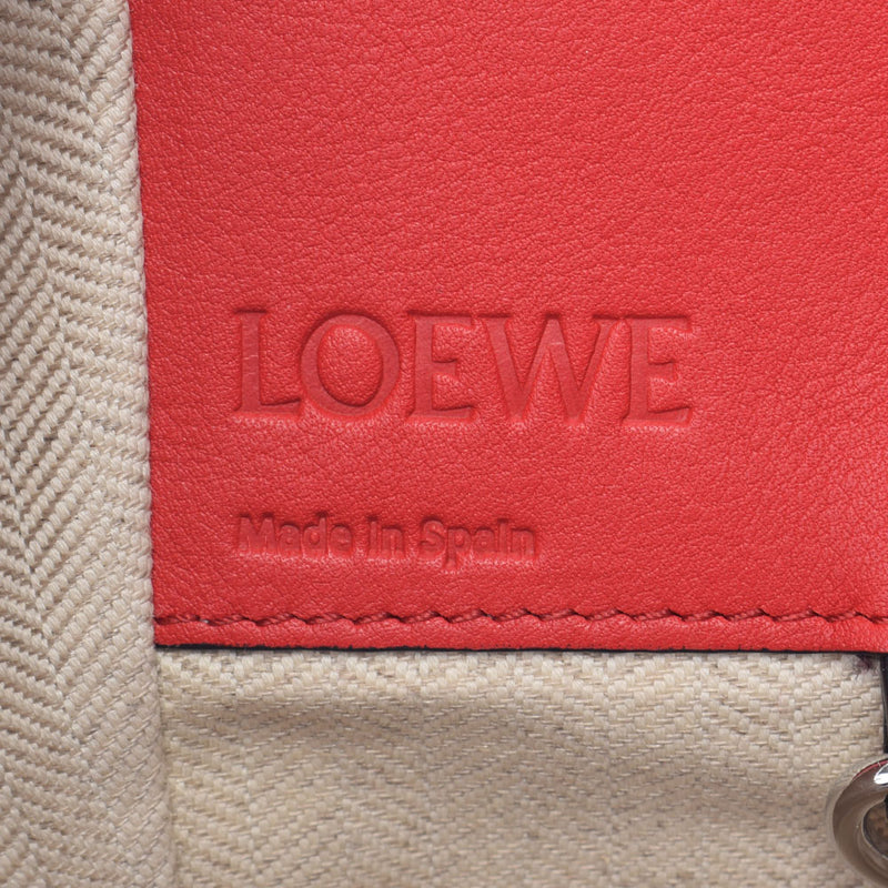 LOEWE ロエベ ハンモック スモール 赤 レディース カーフ 2WAYバッグ Aランク 中古 銀蔵