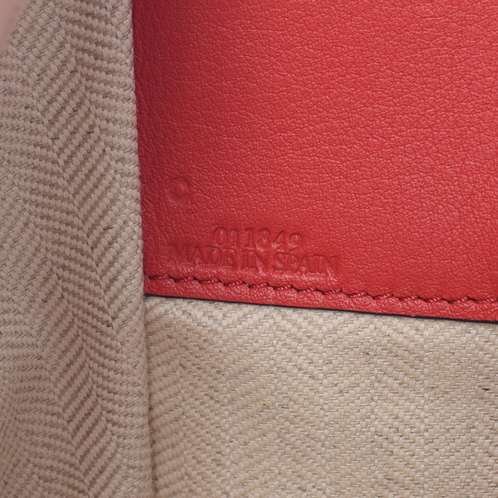 ロエベハンモック スモール 赤 レディース カーフ 2WAYバッグ LOEWE