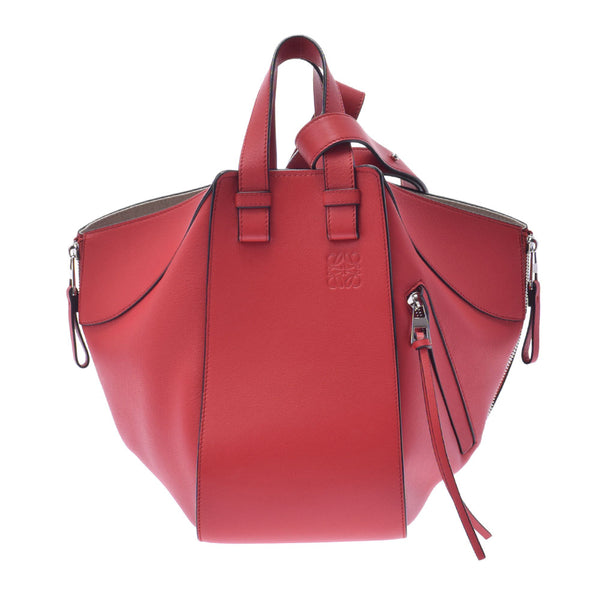 美品　LOEWE(ロエベ)　赤　ハンドバッグ パーティーバッグ 54438☆1円スタート☆LOEWE ロエベ 中極美品 ベラスケス 2WAY