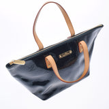 LOUIS VUITTON Louis Vuitton Verni Bell Vue PM Blue Nui M93671 Ladies Monogram Verni Leather Handbag B Rank used Ginzo