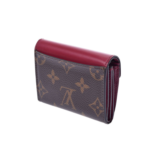 LOUIS VUITTON Louis Vuitton Monogram Portofoyu Zoe Compact Fuchsha M62932 Ladies Monogram Canvas Three Fold Wallet AB Rank Used Ginzo