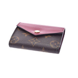 LOUIS VUITTON Louis Vuitton Monogram Portofoyu Zoe Compact Fuchsha M62932 Ladies Monogram Canvas Three Fold Wallet AB Rank Used Ginzo