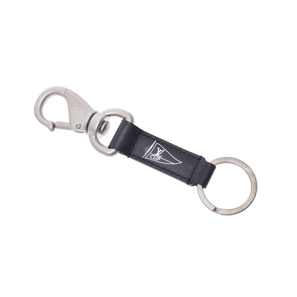 LOUIS VUITTON Louis Vuitton Lv Cup Portcre Muston Navy Silver Bracket M80714 Men's Leather Key Holder A Rank Used Ginzo