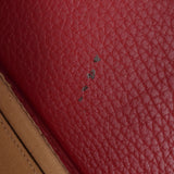 HERMES エルメス ロイジー50 ルージュビフ 〇N刻印(1984年頃) ユニセックス フィヨルド ハンドバッグ Bランク 中古 銀蔵