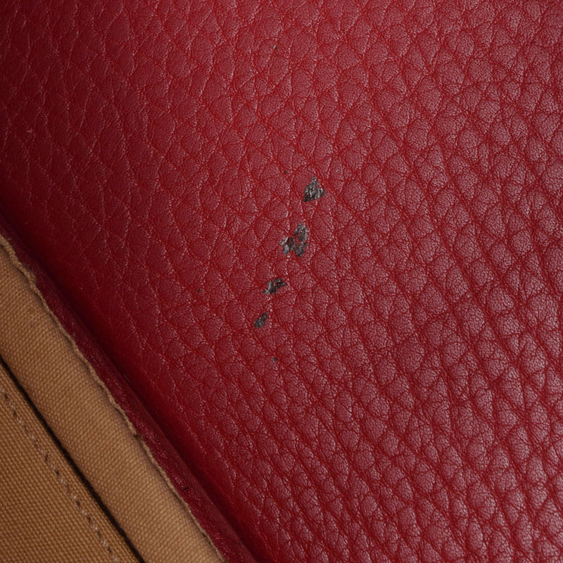 HERMES エルメス ロイジー50 ルージュビフ 〇N刻印(1984年頃) ユニセックス フィヨルド ハンドバッグ Bランク 中古 銀蔵