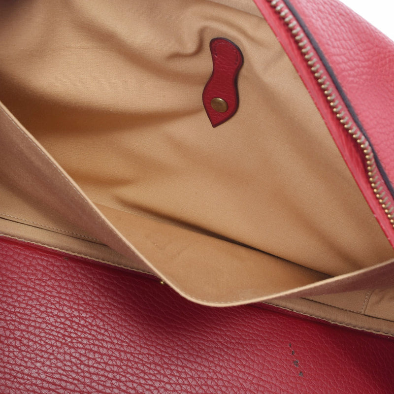 HERMES エルメス ロイジー50 ルージュビフ 〇N刻印(1984年頃) ユニセックス フィヨルド ハンドバッグ Bランク 中古 銀蔵