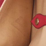 HERMES エルメス ロイジー50 ルージュビフ 〇N刻印(1984年頃) ユニセックス フィヨルド ハンドバッグ Bランク 中古 銀蔵