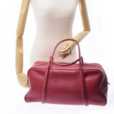 HERMES エルメス ロイジー50 ルージュビフ 〇N刻印(1984年頃) ユニセックス フィヨルド ハンドバッグ Bランク 中古 銀蔵