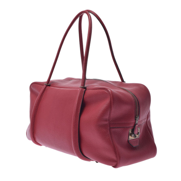 HERMES エルメス ロイジー50 ルージュビフ 〇N刻印(1984年頃) ユニセックス フィヨルド ハンドバッグ Bランク 中古 銀蔵