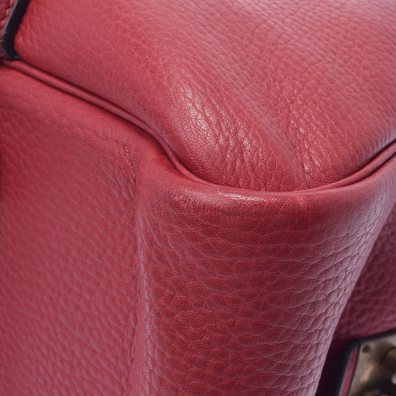 HERMES エルメス ロイジー50 ルージュビフ 〇N刻印(1984年頃) ユニセックス フィヨルド ハンドバッグ Bランク 中古 銀蔵