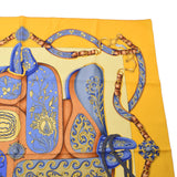 HERMES Hermes Care 90 FESTIVAL / Festival Yellow Ladies Silk 100 % Scarf A Rank used Ginzo