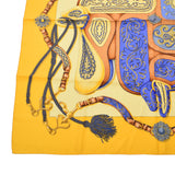 HERMES Hermes Care 90 FESTIVAL / Festival Yellow Ladies Silk 100 % Scarf A Rank used Ginzo