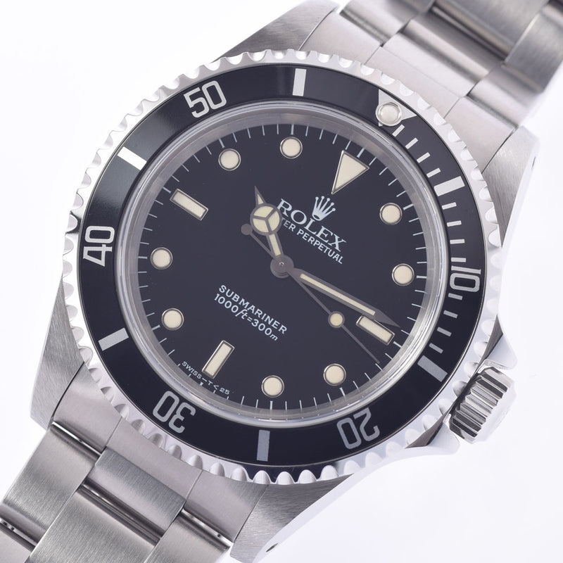 ROLEX Rolex Submarina All Richium 14060 Men's SS Watch Automatic Black Dial A Rank Used Ginzo