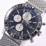 Breitling Breitling Chrono Liner Y24310男士SS观看自动黑色拨号A级使用Ginzo