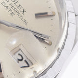 ROLEX Rolex Oyster Petur Date Antique 6524 Ladies SS Watch Automatic Wramed Gray Dial AB Rank Used Ginzo