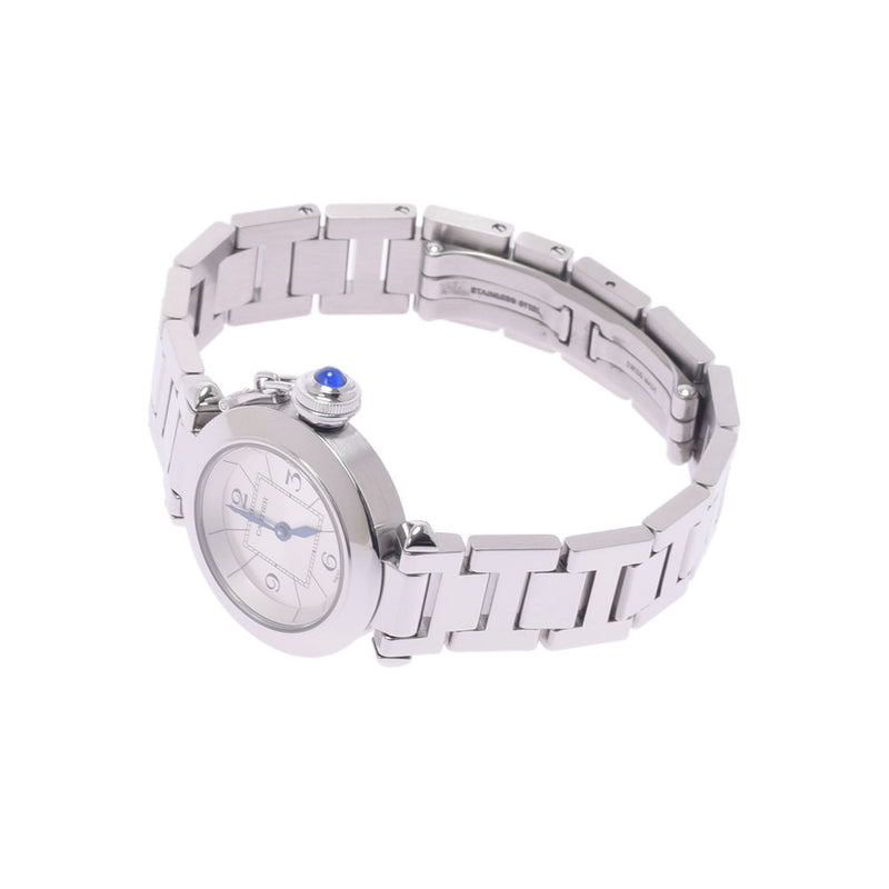 Cartier Cartier Cartier Miss Pasha Ladies SS Watch Quartz Silver Dial A Rank used Ginzo